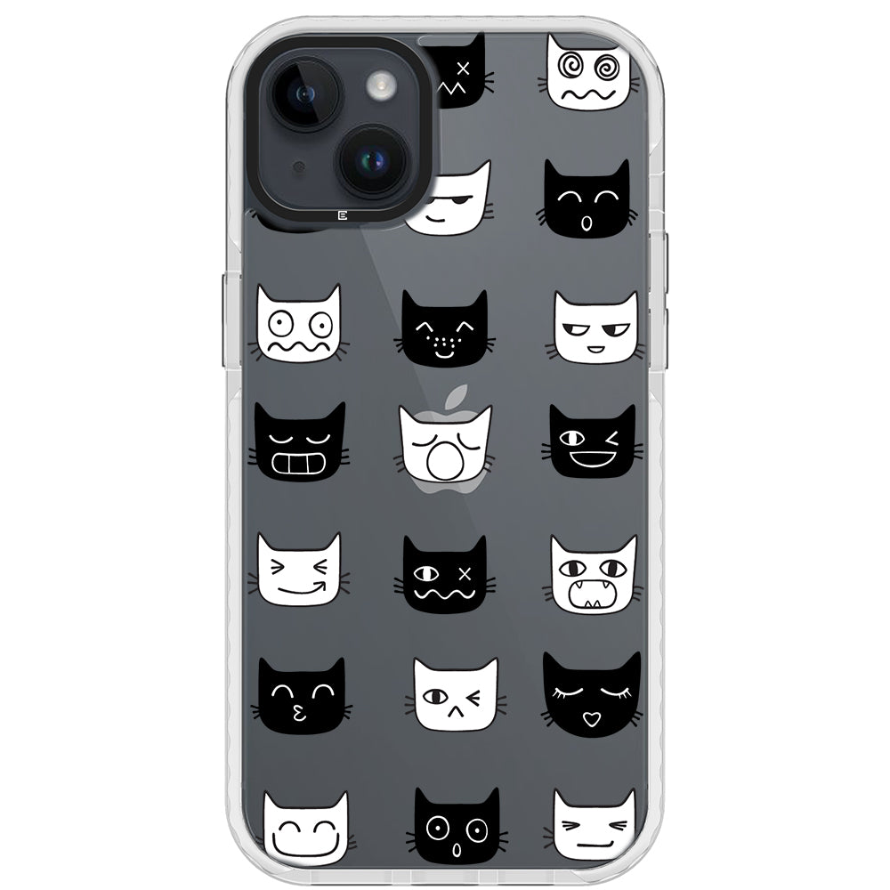 Cat Faces Impact iPhone Case