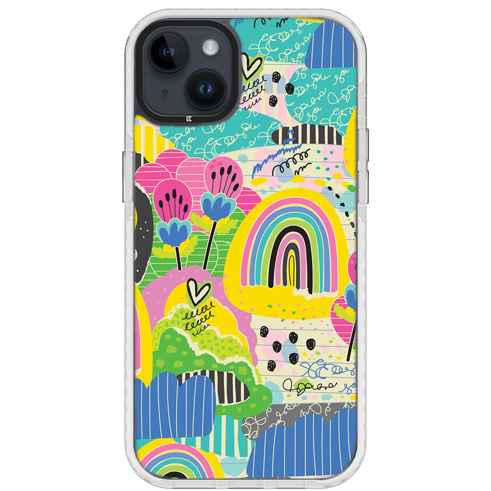 Rainbow Patches Impact iPhone Case