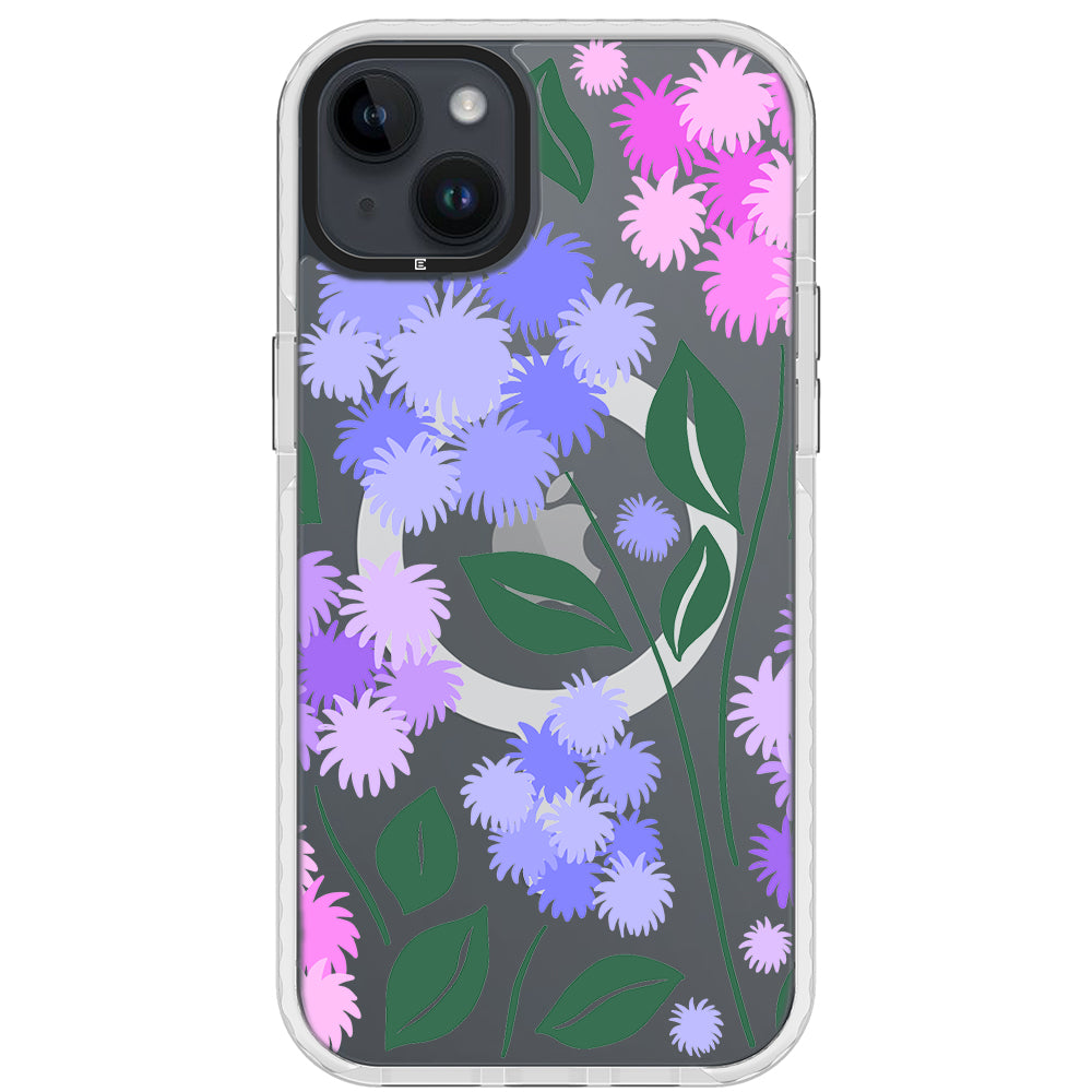 Ageratum Floral Impact iPhone Case