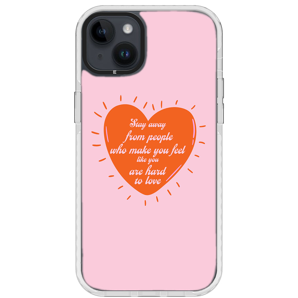 Stay Away Quote Impact iPhone Case