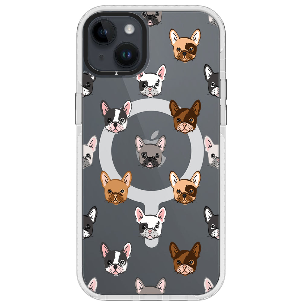 Frenchie Faces Impact iPhone Case