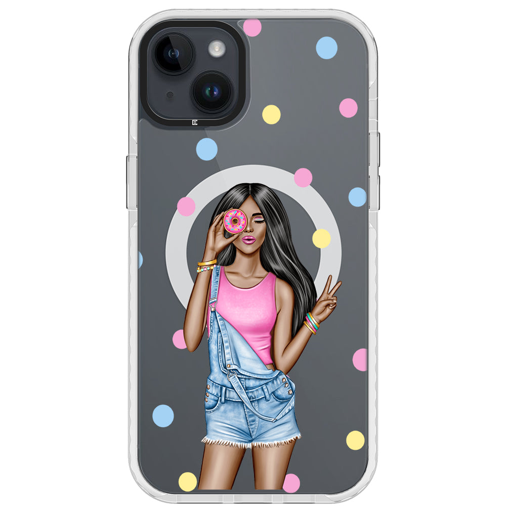 Donut Girl iPhone Case