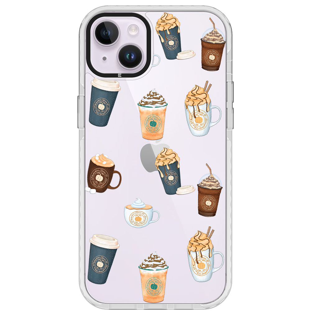 Pumpkin Spice Latte Collage iPhone Case