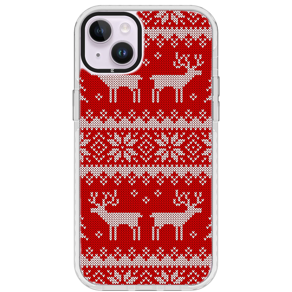 Ugly Sweater Red White Impact iPhone Case