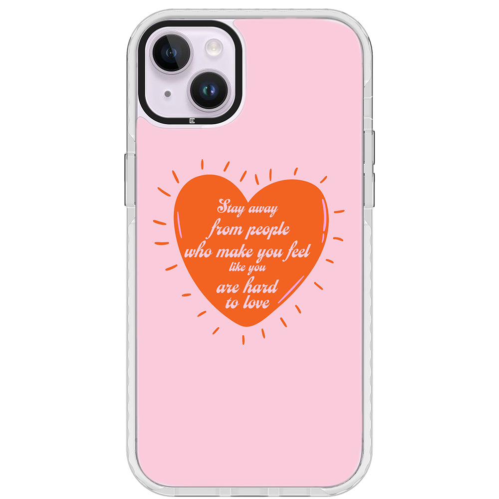 Stay Away Quote Impact iPhone Case