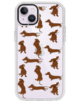 Baby Dachshund Collage Impact iPhone Case