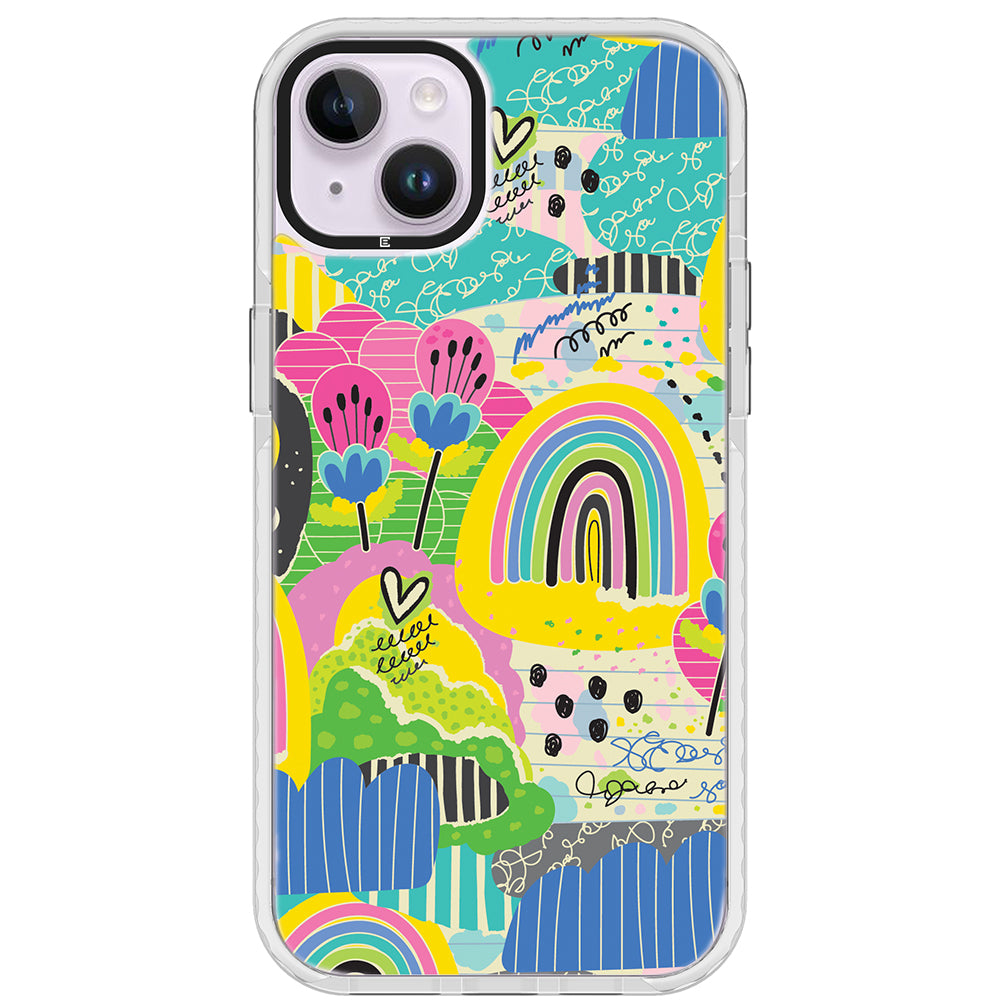 Rainbow Patches Impact iPhone Case