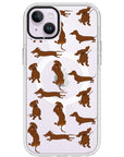 Baby Dachshund Collage Impact iPhone Case