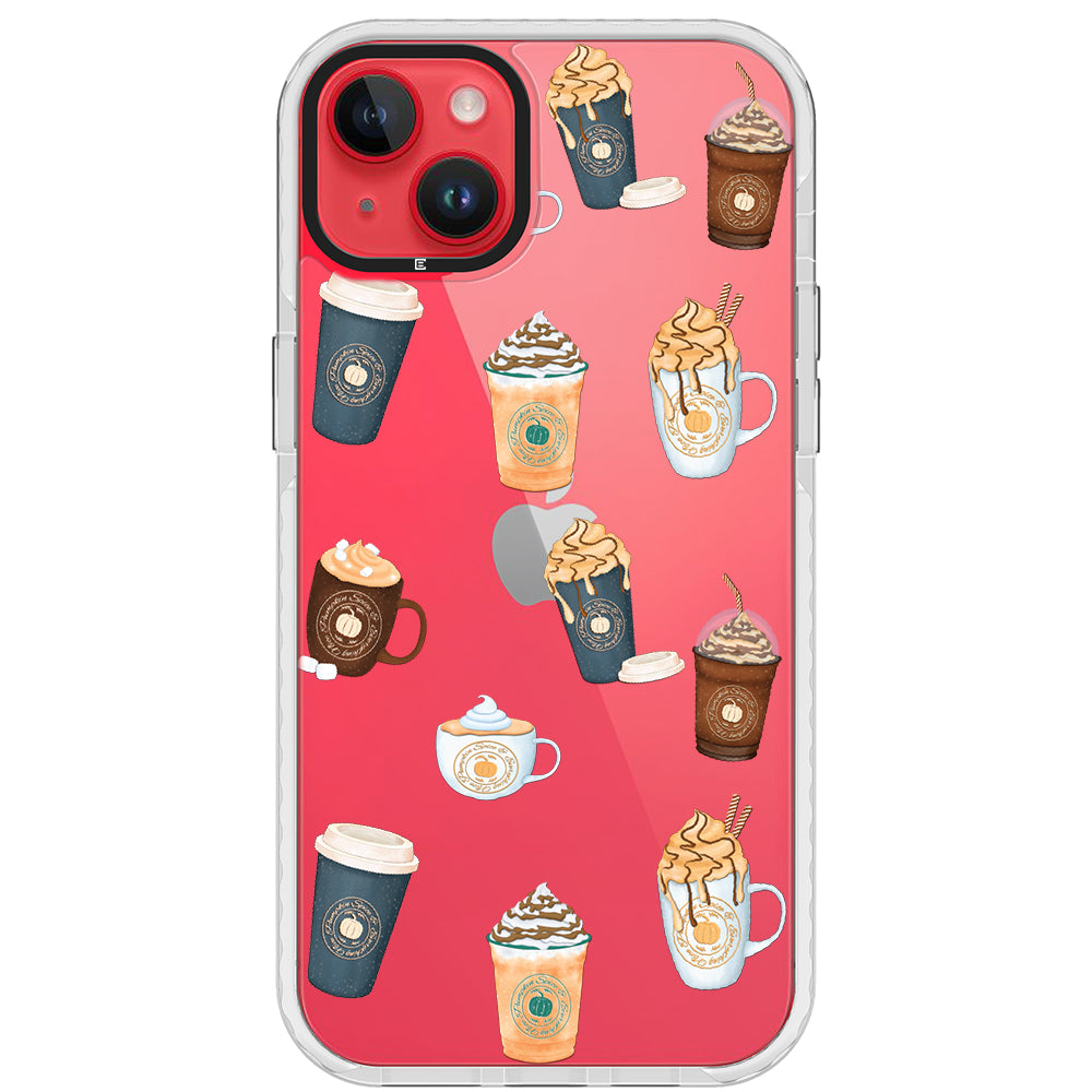 Pumpkin Spice Latte Collage iPhone Case