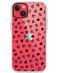 Little Hearts Impact iPhone Case