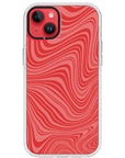 Psychedelic  Red Swirl iPhone Case