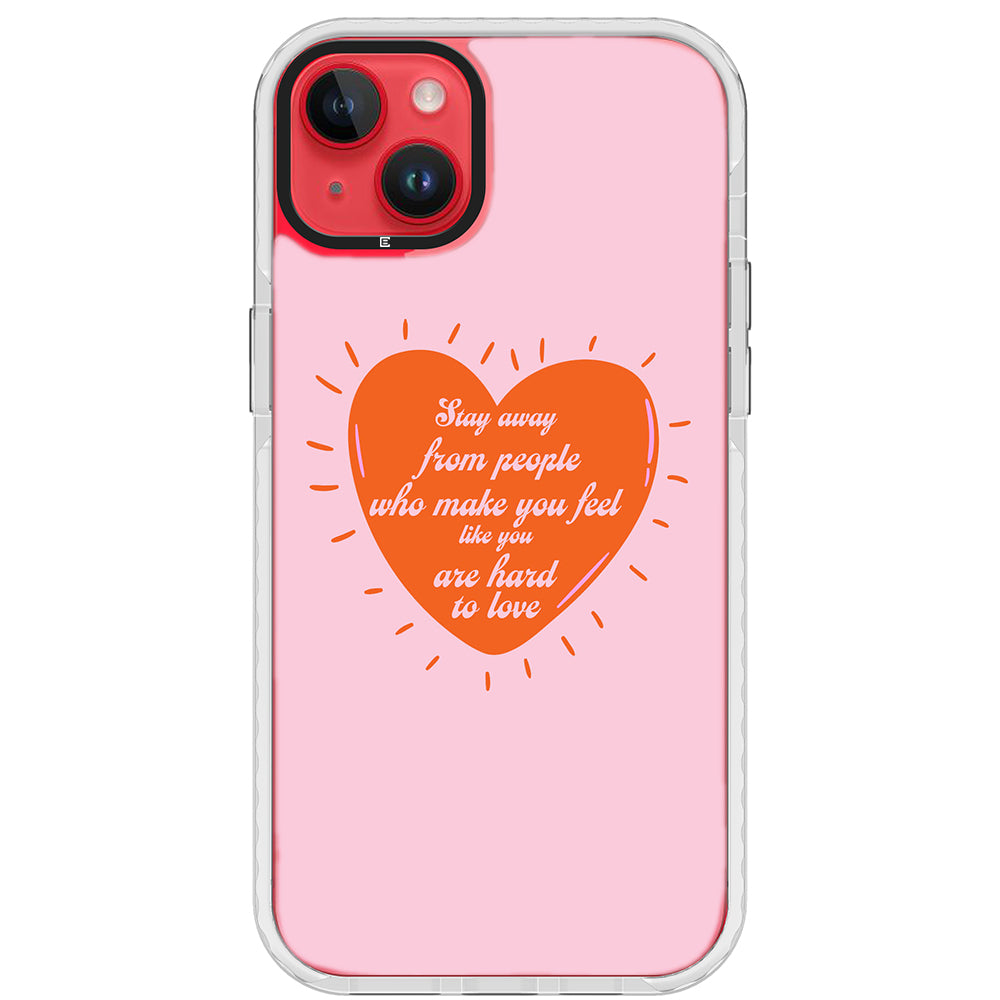 Stay Away Quote Impact iPhone Case