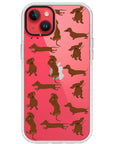 Baby Dachshund Collage Impact iPhone Case