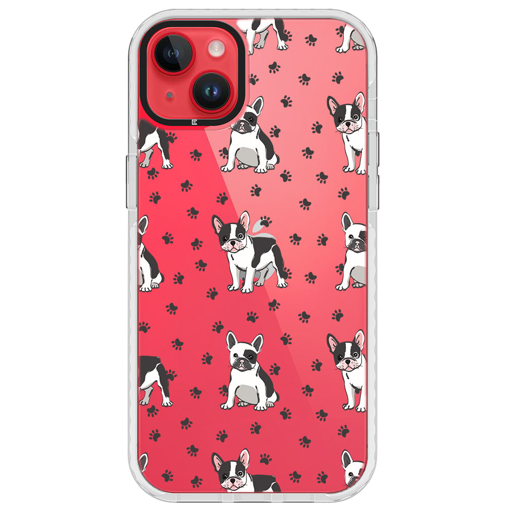 Frenchies Paws Collage Impact iPhone Case