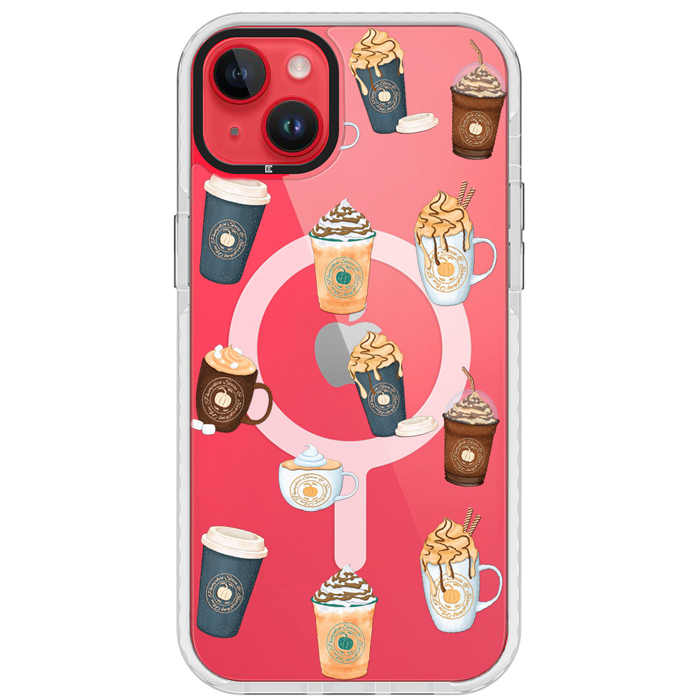 Pumpkin Spice Latte Collage iPhone Case