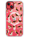 Beagle Hearts Impact iPhone Case