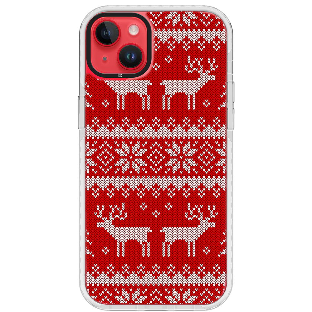 Ugly Sweater Red White Impact iPhone Case