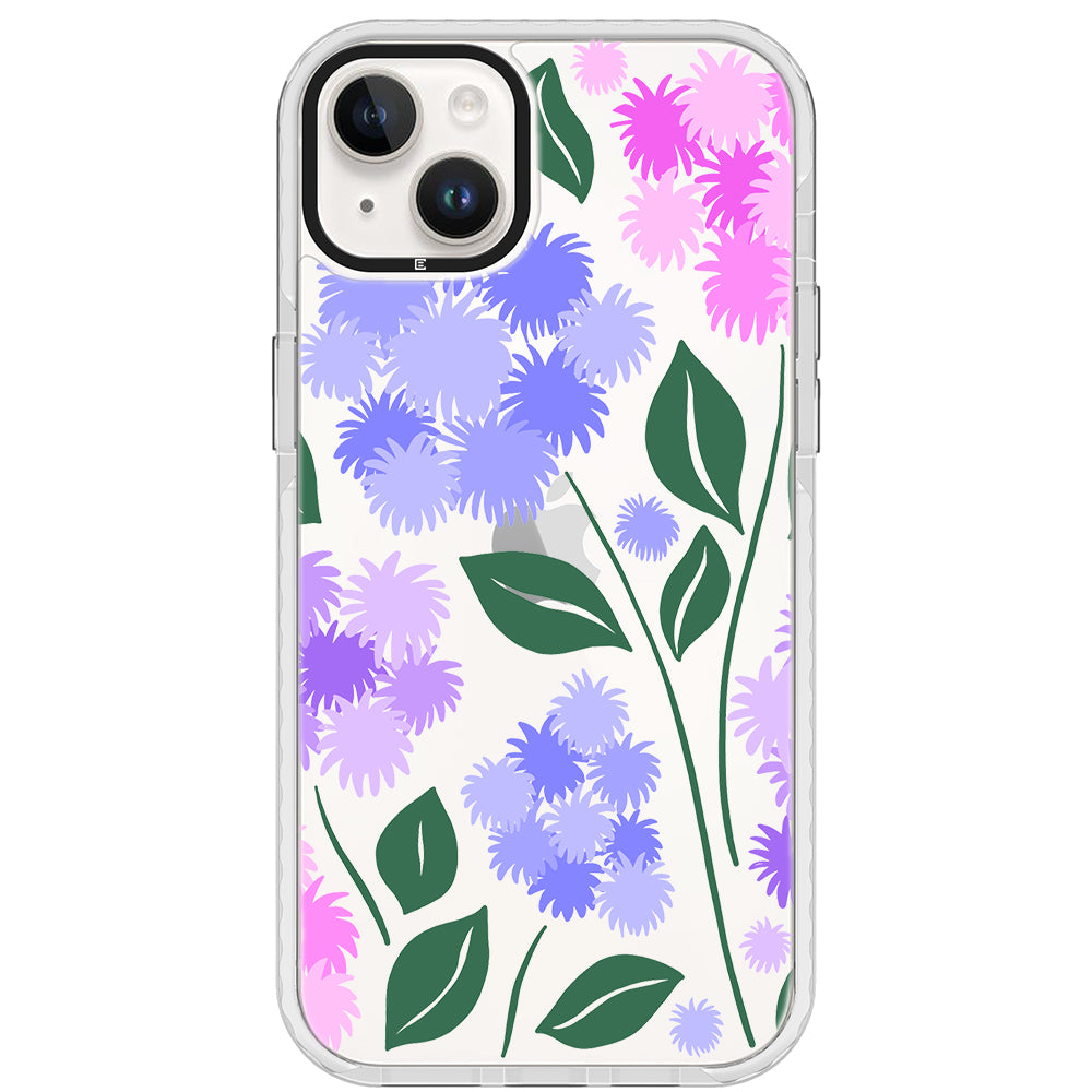 Ageratum Floral Impact iPhone Case