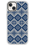 Ugly Sweater Blue White Impact iPhone Case