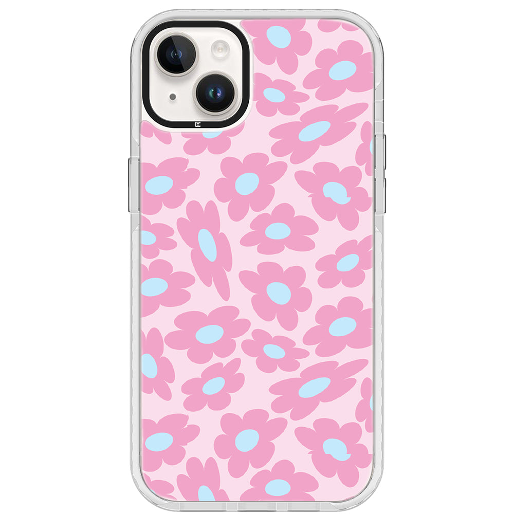 Pastel Warped Flower iPhone Case