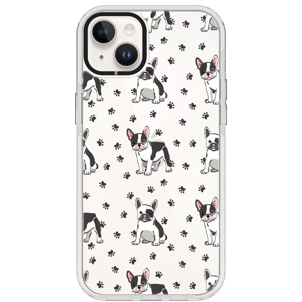 Frenchies Paws Collage Impact iPhone Case