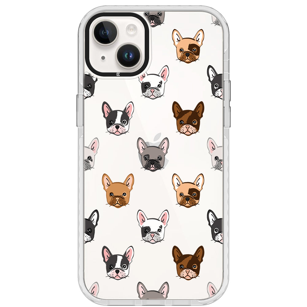 Frenchie Faces Impact iPhone Case