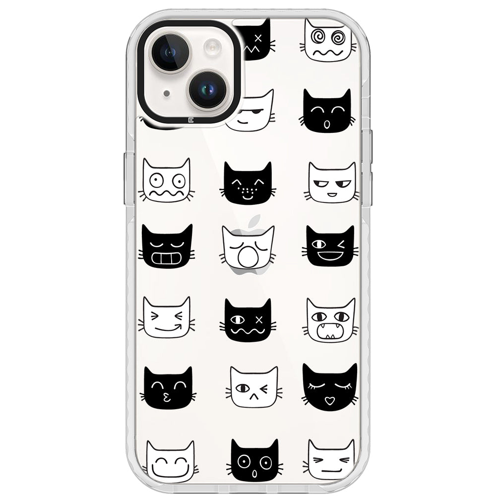 Cat Faces Impact iPhone Case