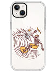 Surfing Skeleton Impact iPhone Case