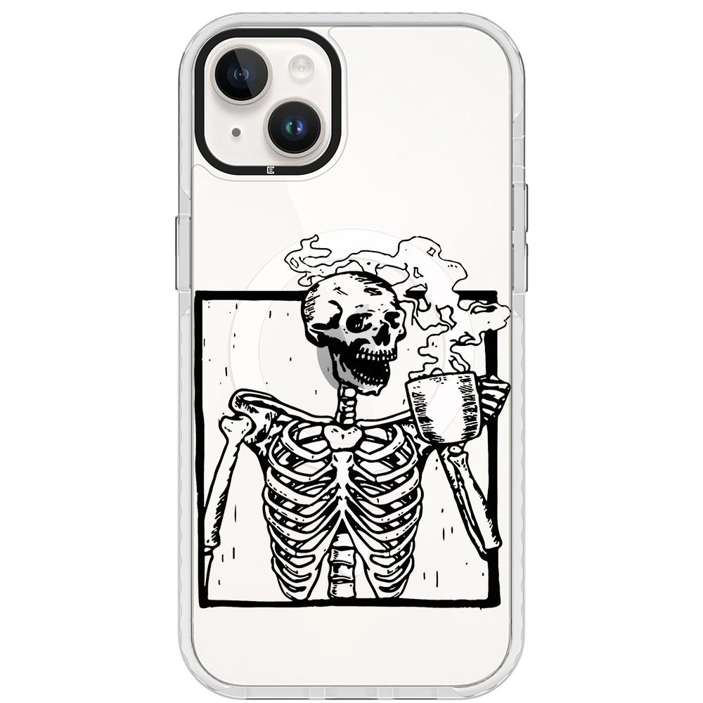 Coffee Skeleton Impact iPhone Case