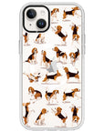 Beagle Hearts Impact iPhone Case