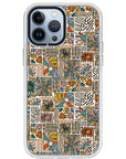 Spring Groovy Pattern Impact iPhone Case