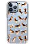 Beagle Hearts Impact iPhone Case