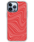 Psychedelic  Red Swirl iPhone Case