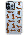 Baby Dachshund Collage Impact iPhone Case