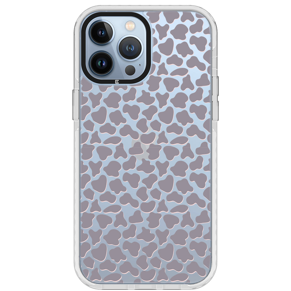 Gray Cow Print Phone Case