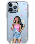 Donut Girl iPhone Case