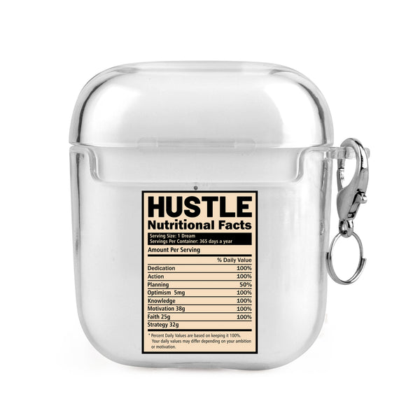 Hustle Nutritional Facts Airpods Case