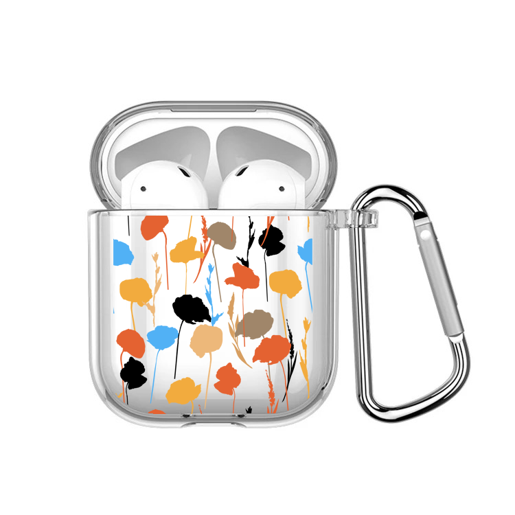 Abstract Fall Flowers Airpods Case