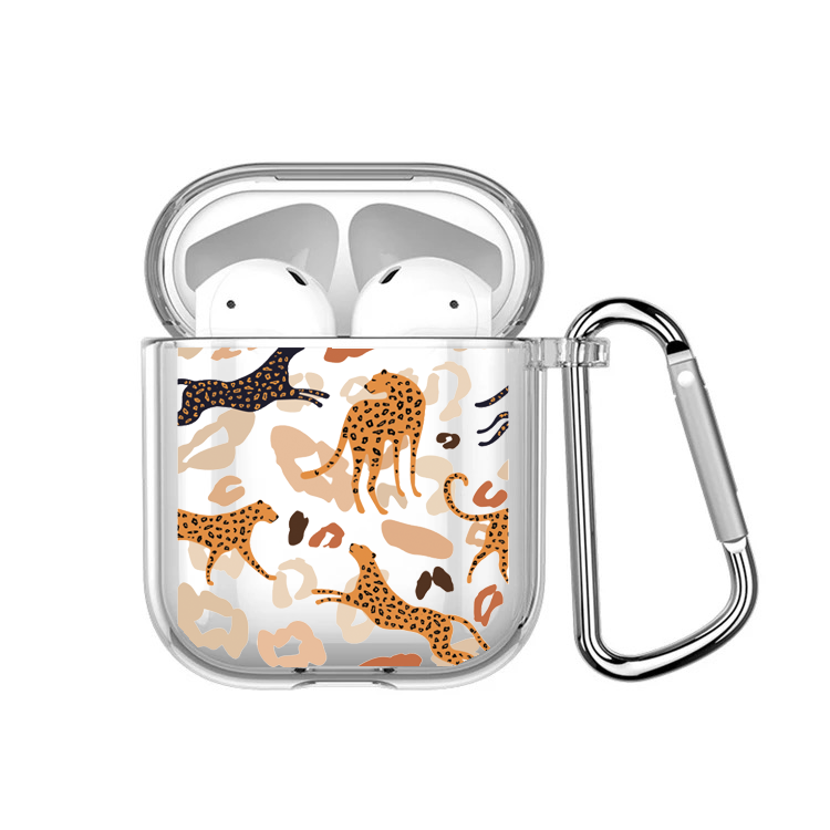Abstract Leopard Airpods Case