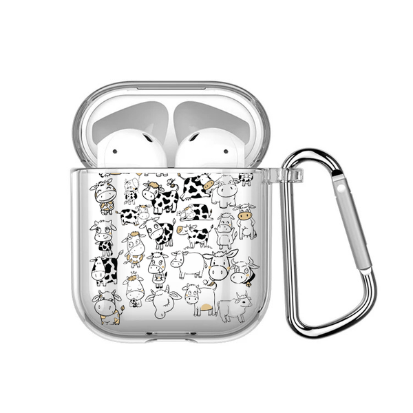 Cow Collage Airpods Case