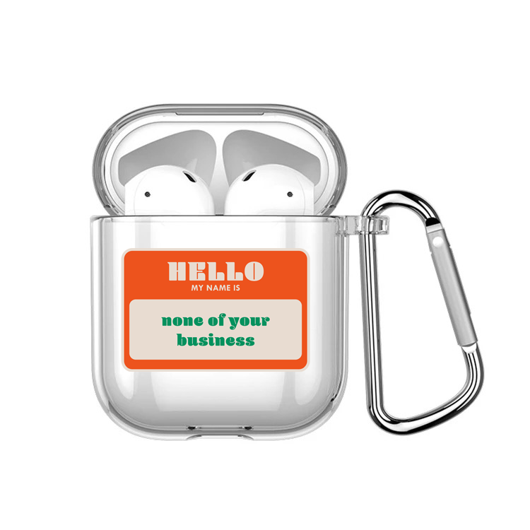 Name Tag Airpods Case
