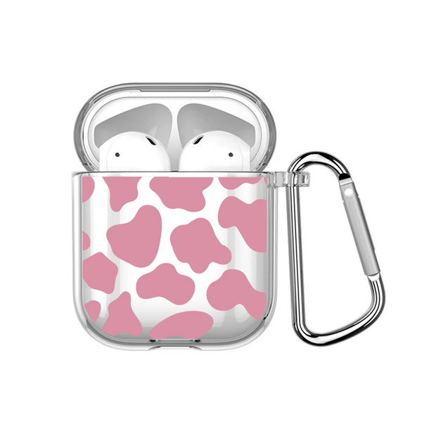 Pink Cow Airpods Case