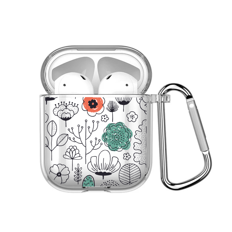 Scandinavian Flowers Airpods Case