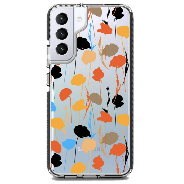 Abstract Fall Flowers Samsung Case