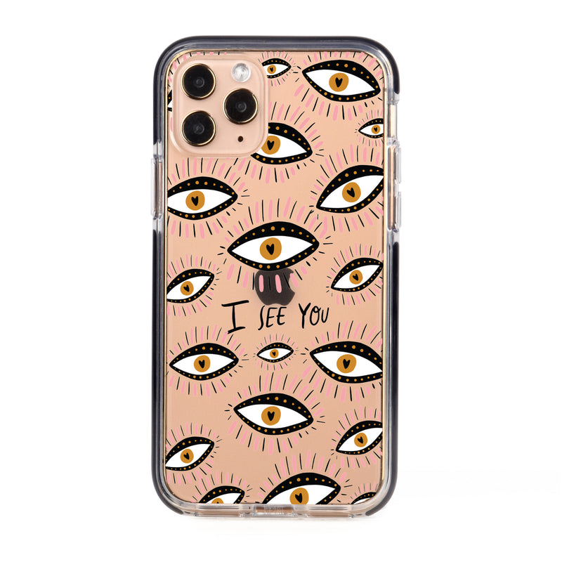 Evil Eyes I See You Impact iPhone Case