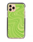 Psychedelic LimeGreen Swirl iPhone Case