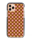 Retro Pattern Floral Impact iPhone Case