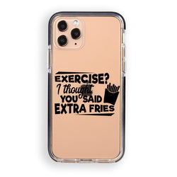 Extra Fries Quote iPhone Case
