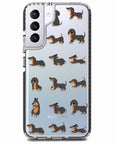 Baby Dachshund Collage Impact Samsung Case