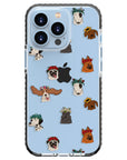 Dogs and Flowers iPhone Case